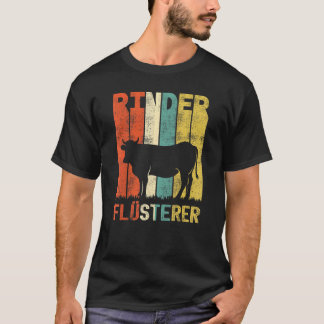 Vintage Rinder Whisper Retro Bauer Kuh T-Shirt