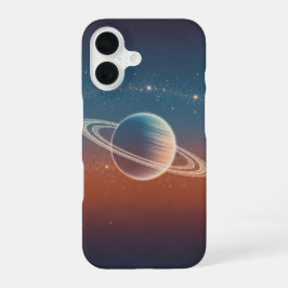 Vintage Ringed Planet iPhone 16 Hülle