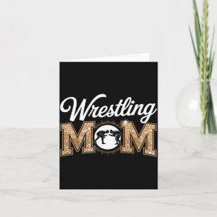 Vintage-Ringer-Mutter Wrestler Kämpferin Mutter Karte