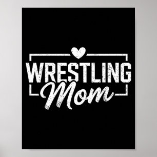 Vintage-Ringer-Mutter Wrestler Kämpferin Mutter Poster