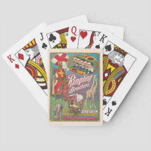 Vintage Ringling Brothers Zirkusposter Spielkarten