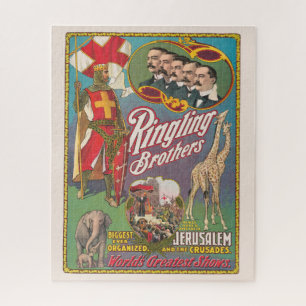 Vintage-Ringling-Brüder-Zirkusposter Puzzle