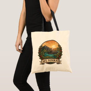 Vintage Rinjani Indonesien Vulkan Retro Tragetasche
