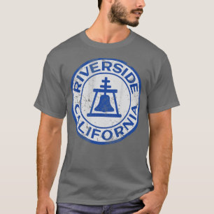 Vintage Riverside California Flag Zuhause Liebe T-Shirt