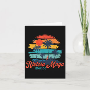 Vintage Riviera Maya Mexico Beach Vibes Vacation S Karte