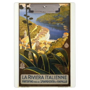 Vintage-Riviera-Plakat - Italien Klemmbrett