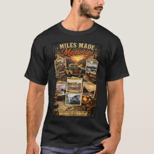Vintage-Road-Trip-Abenteuer-Erinnerungsfotos für P T-Shirt