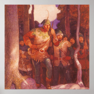 Vintage Robin Hood und seine fröhlichen Männer von Poster