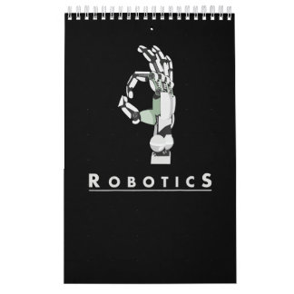 Vintage Robotik-Handbootspende Kalender