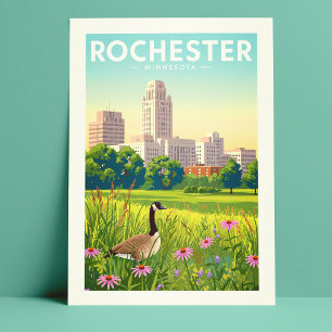 Vintage Rochester Minnesota Postkarte