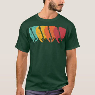 Vintage Rock and Roll Gitarrenplektrum Musikliebha T-Shirt