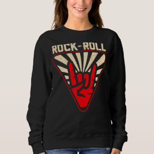 Vintage Rock and Roll Musik Retro Rock and Roll 5 Sweatshirt