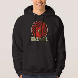 Vintage Rock and Roll Musik Retro Rock and Roll Hoodie