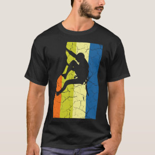 Vintage Rock Climbing Retro Berge Kletterer T-Shir T-Shirt