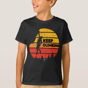 Vintage Rock Climbing Retro Kletterer Silhouette T-Shirt