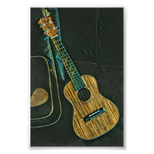 Vintage Rock-Gitarre Fotodruck