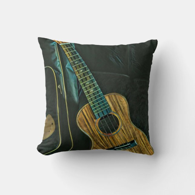 Vintage Rock-Gitarre Kissen (Vorderseite)