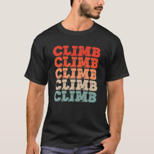 Vintage Rock Wall Sport Bergsteigen KLIMMEN T-Shirt