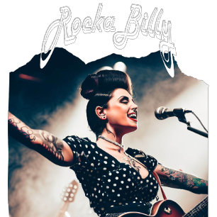 Vintage Rockabilly Rockgitarre T-Shirt