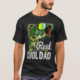 Vintage Rolle Cool Dad Retro Dad Fisch Angeln Vat T-Shirt