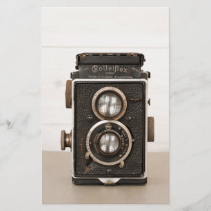 Vintage Rolleiflex Doppellinsekamera Briefpapier