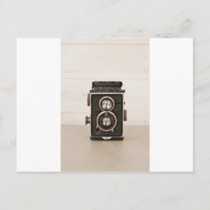 Vintage-Rolleiflex-Zwei-Objektiv-Kamera Postkarte