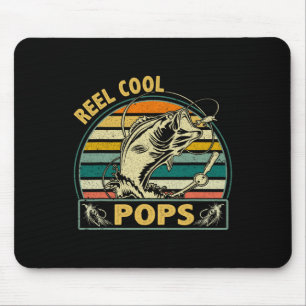 Vintage Rollen Coole Pop Fischen Tag der Väter für Mousepad