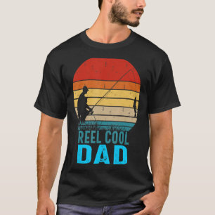 Vintage Rollen Cooler Vater Retro Vater Fische Fis T-Shirt