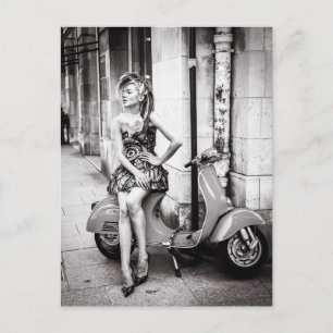 Vintage-Roller-Postkarte   Alter Roller   Paris Postkarte