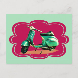 Vintage-Roller Vintage-Farben Postkarte