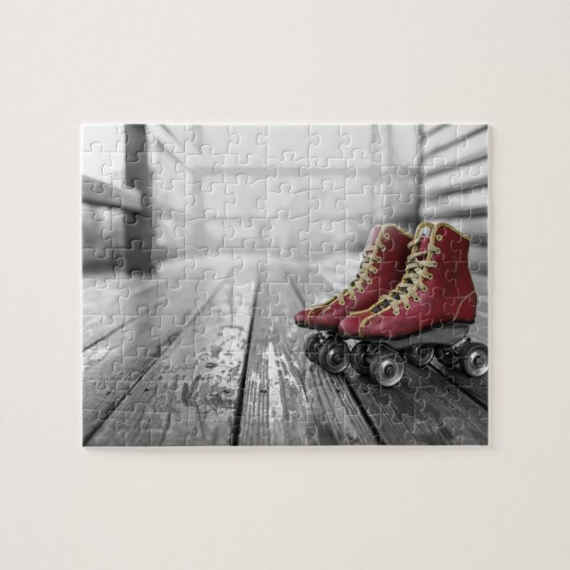 Vintage-Rollschuhe Puzzle (Horizontal)