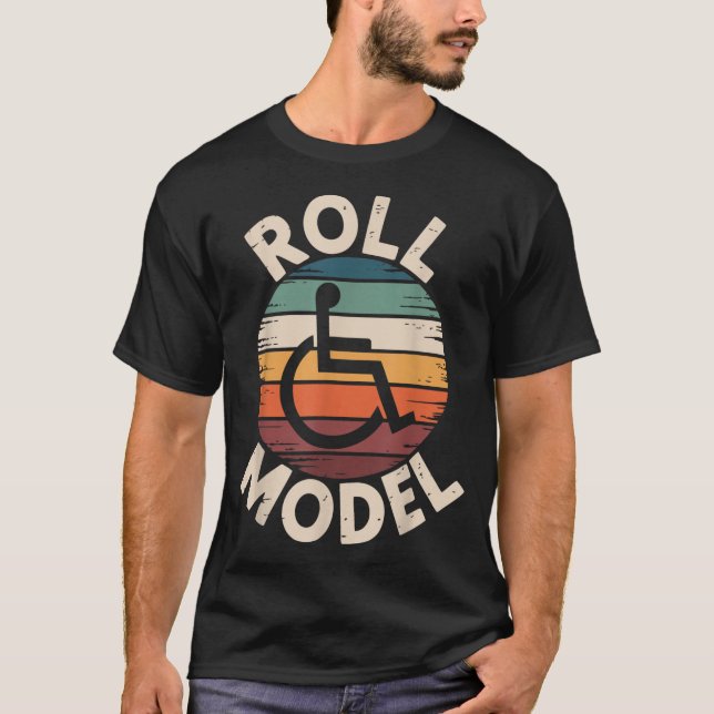 Vintage-Rollstuhl Lustiger Rollstuhl T-Shirt (Vorderseite)