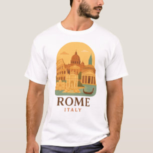 Vintage Rom Italien Reise-T-Shirt – Kolosseum T-Shirt