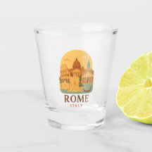 Vintage Rom Italien Shotglas – Retro Colosseum