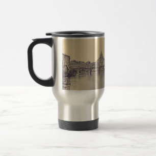 Vintage Rom Tiberburg und Vatikan Feine Kunst Reisebecher
