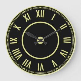 Vintage Roman Numerals Clock Große Wanduhr