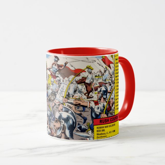 Vintage Roman Soldiers Toys Tasse (VorderseiteRechts)