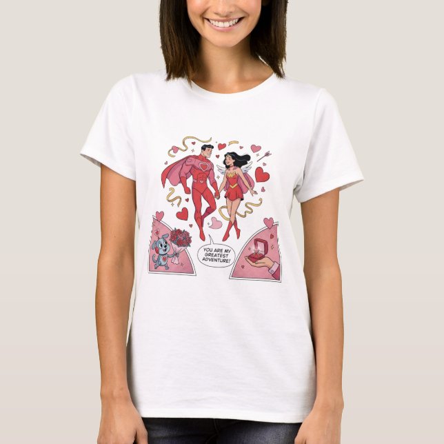 Vintage Romance Art T-Shirt (Vorderseite)