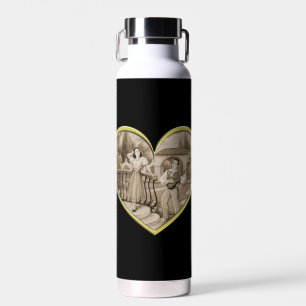 Vintage Romance Paar, Mann und Frau Liebe Trinkflasche