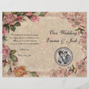 Vintage romanische Couple Antique Rose Hochzeit