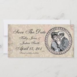 Vintage romanische Couple Antique Rose Hochzeit Save The Date