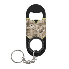 Vintage romanische Ehepaare, Liebe von Mann und Fr Mini Flaschenöffner