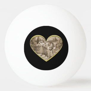 Vintage romanische Ehepaare, Liebe von Mann und Fr Tischtennisball