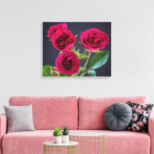 Vintage Romantik auf Leinwand