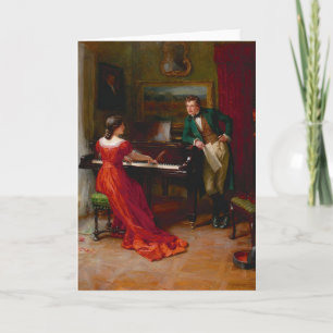 Vintage-Romantik-Grußkarte Karte