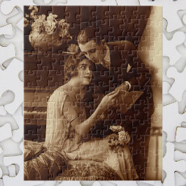 Vintage Romantik, Liebe und Romantik Liebhaber Puzzle