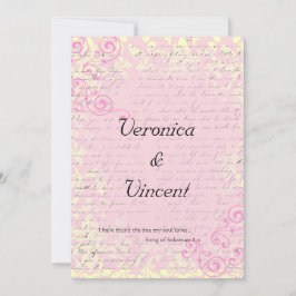 Vintage Romantik mit Bibelverse Hochzeit Einladung