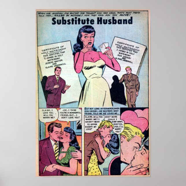 Vintage Romantik Poster (Vorne)