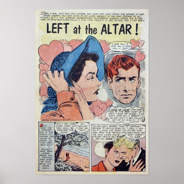 Vintage Romantik Poster (Vorne)