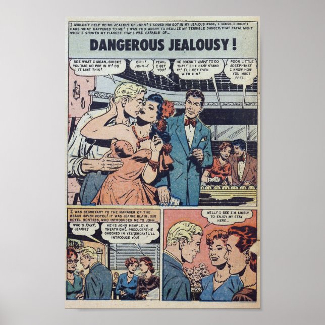 Vintage Romantik Poster (Vorne)